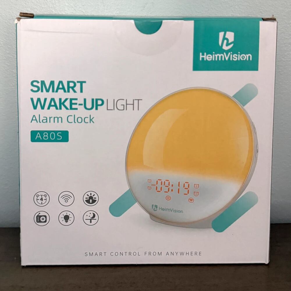 HeimVision A80S Smart Wake-Up Light Sunrise Alarm Clock New Sealed Box